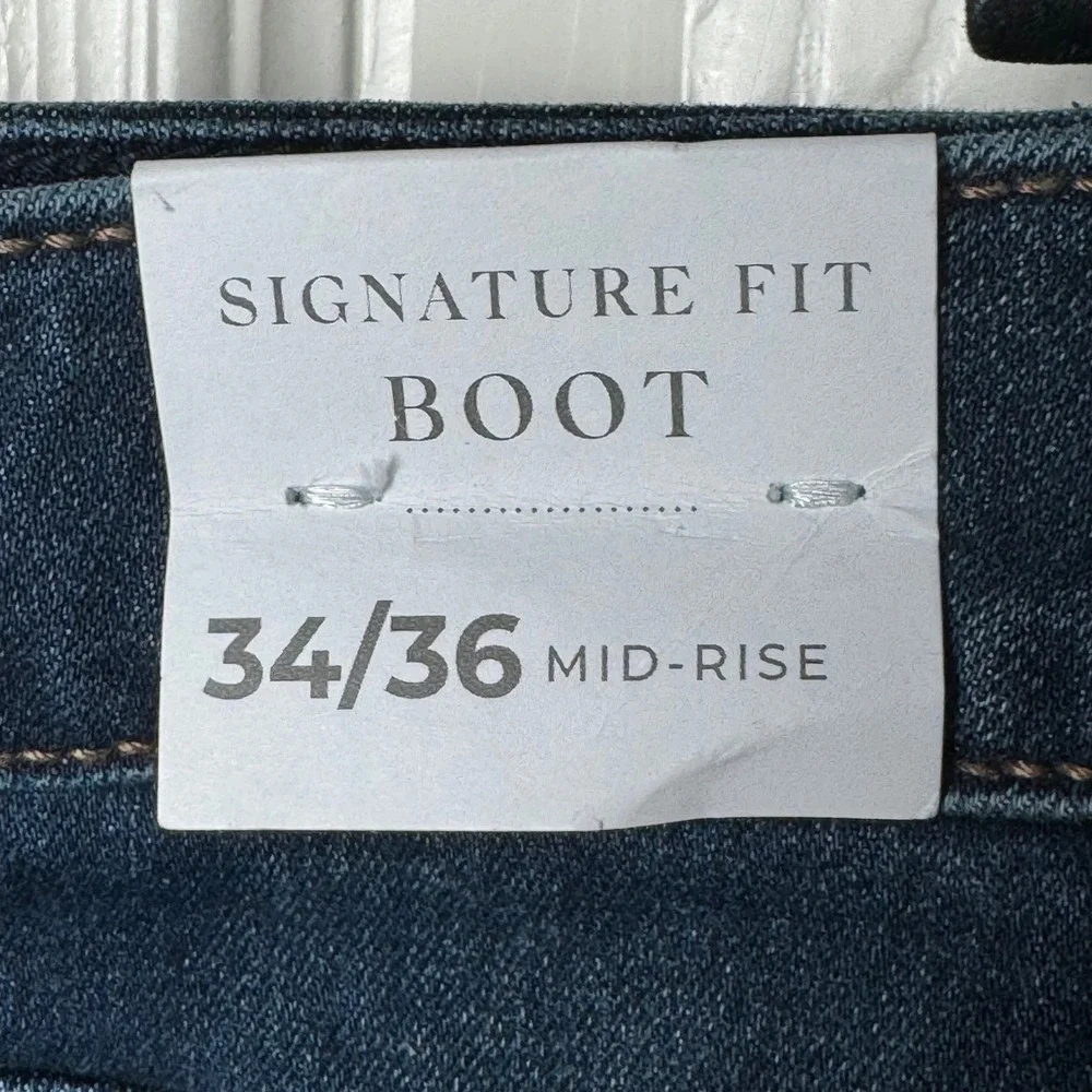 Lane Bryant Jeans Women 34/36 Blue Signature Fit Bootcut‎ Mid-Rise NEW